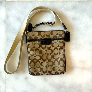 COACH Small Signature Jacquard Crossbody Bag